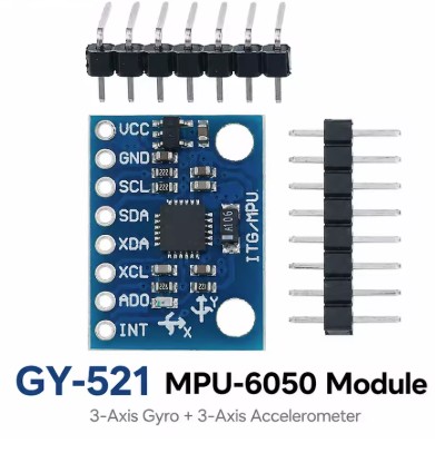GY-521 MPU-6050 גירוסקופ ותאוצה